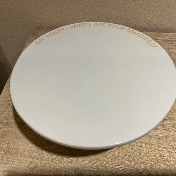 Disney Store Ceramic White Tigger Figural Cake Stand Plate - NEW Winnie the Pooh - Picture 5 of 8